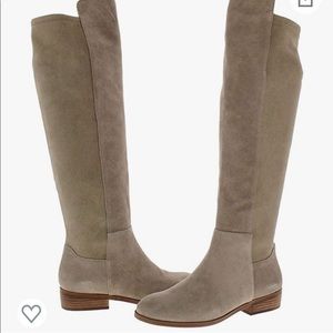 Worn once! Real suede leather knee high Sole Society boots